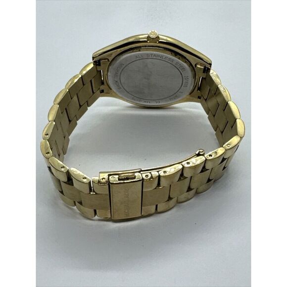 Michael Kors Slim Runway MK3179 Women's Gold Tone Analog Dial Wrist Watch JNA650 - Picture 9 of 11